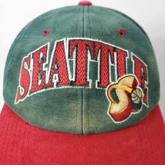 Rare Vintage 90s Seattle Sonics Starters Snapback Cap - Picture 2 of 10